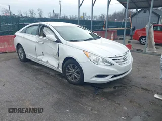 2013 Hyundai Sonata GLS with VIN 5NPEB4AC8DH704973, listed as a IAAI auction lot 41161470 with 127,902 mi miles and . Bid and sale history available at carsss.com. Image 1.