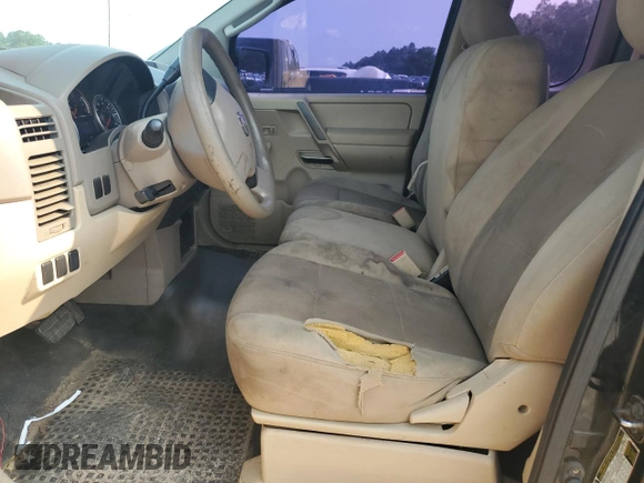 2010 Nissan Titan S with VIN 1N6AA0CH8AN321630, listed as a Copart auction lot 58354525 with 190,570 mi miles and Salvage title. Bid and sale history available at DreamBid. Image 7.