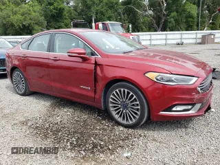 2018 Ford Fusion Titanium with VIN 3FA6P0RU9JR120124, listed as a Copart auction lot 54992384 with 117,170 mi miles and Salvage Title. Bid and sale history available at DreamBid. Image 4.