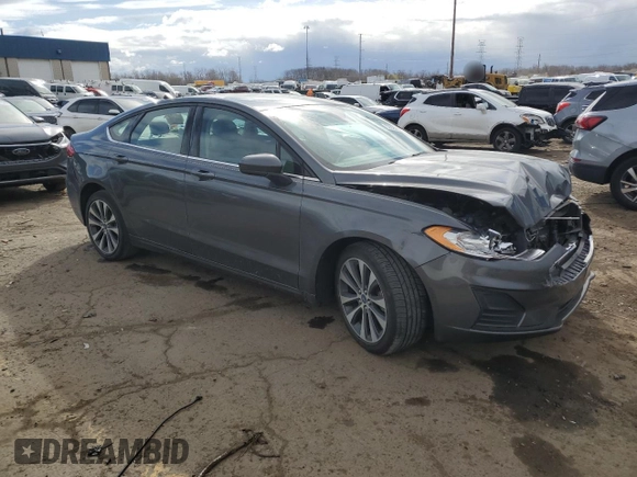 2020 Ford Fusion SE with VIN 3FA6P0T99LR261024, listed as a Copart auction lot 52929595 with 55,555 mi miles and Non repairable. Bid and sale history available at DreamBid. Image 4.
