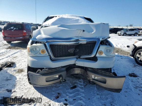 2005 Ford F-150 XLT with VIN 1FTPX14555NA48125, listed as a Copart auction lot 46129885 with 203,695 mi miles and Salvage Title. Bid and sale history available at carsss.com. Image 5.