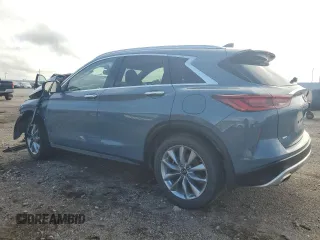 2022 Infiniti QX50 Essential with VIN 3PCAJ5CB1NF117378, listed as a Copart auction lot 60645134 with 29,468 mi miles and Salvage Title. Bid and sale history available at DreamBid. Image 2.