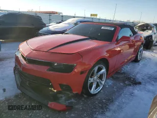 2015 Chevrolet Camaro LT with VIN 2G1FF3D37F9255198, listed as a Copart auction lot 88088185 with 107,736 mi miles and Clean Title. Bid and sale history available at carsss.com. Image 1.