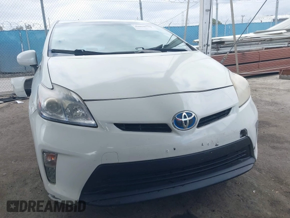 2013 Toyota Prius One with VIN JTDKN3DU1D5607042, listed as a IAAI auction lot 42050779 with 119,586 mi miles. Bid and sale history available at carsss.com. Image 13.