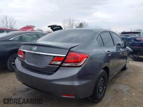 2015 Honda Civic LX with VIN 19XFB2F5XFE112467, listed as a IAAI auction lot 41901143 with 215,192 mi miles and . Bid and sale history available at DreamBid. Image 4.