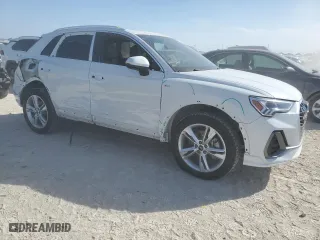 2024 Audi Q3 S line Premium with VIN WA1DECF39R1137946, listed as a Copart auction lot 47194135 with 3,110 mi miles and Salvage Title. Bid and sale history available at carsss.com. Image 4.