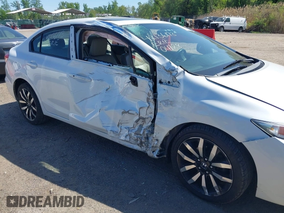 2015 Honda Civic EX-L with VIN 19XFB2F96FE203352, listed as a IAAI auction lot 42136173 with 152,124 mi miles. Bid and sale history available at carsss.com. Image 6.