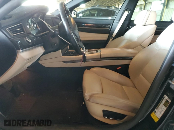 2011 BMW 7 Series 740i with VIN WBAKA4C50BC613240, listed as a Copart auction lot 43838615 with 70,509 mi miles and Salvage Title. Bid and sale history available at carsss.com. Image 7.