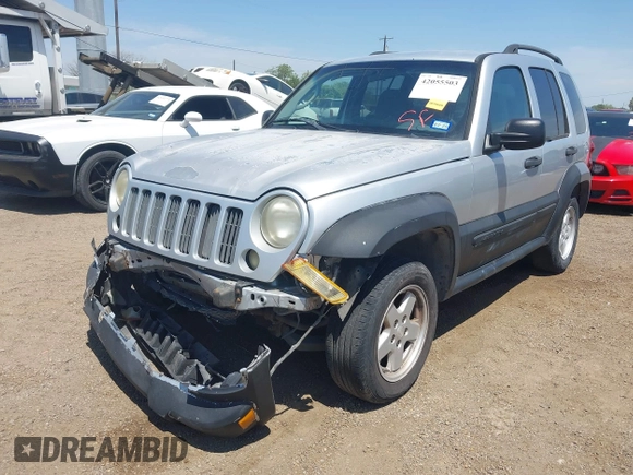 2007 Jeep Liberty Sport with VIN 1J4GK48K87W722615, listed as a IAAI auction lot 42055503 with 244,118 mi miles. Bid and sale history available at carsss.com. Image 6.