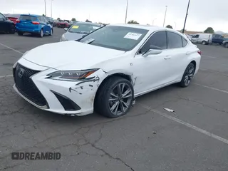 2021 Lexus ES 350 F Sport with VIN 58AGZ1B1XMU098201, listed as a IAAI auction lot 41366417 with 66,631 mi miles and . Bid and sale history available at DreamBid. Image 2.