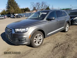 2017 Audi Q7 Premium Plus with VIN WA1LAAF70HD031848, listed as a Copart auction lot 46226255 with 128,935 mi miles and Salvage Title. Bid and sale history available at carsss.com. Image 1.