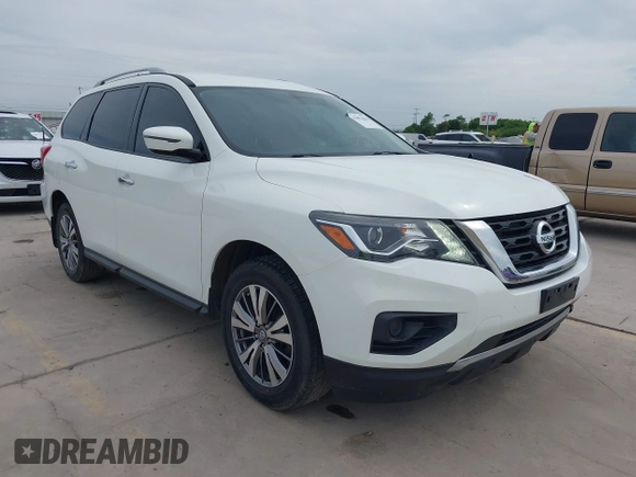 2018 Nissan Pathfinder SV with VIN 5N1DR2MM7JC621456, listed as a IAAI auction lot 42053625 with 95,226 mi miles and . Bid and sale history available at DreamBid. Image 1.