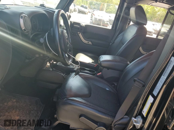 2017 Jeep Wrangler Unlimited 75th Anniversary with VIN 1C4HJWEG4HL531334, listed as a Copart auction lot 53371875 with 89,529 mi miles and Salvage title. Bid and sale history available at DreamBid. Image 7.