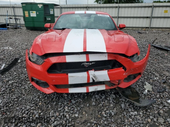 2015 Ford Mustang GT with VIN 1FA6P8CF3F5374219, listed as a Copart auction lot 61490675 with 51,622 mi miles and Salvage title. Bid and sale history available at DreamBid. Image 5.