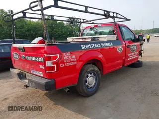 2019 Ford F-150 XL with VIN 1FTMF1CBXKKD80040, listed as a IAAI auction lot 42415800 with 160,431 mi miles and . Bid and sale history available at DreamBid. Image 4.