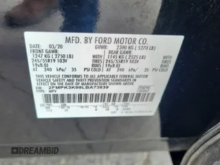 2020 Ford Edge Titanium with VIN 2FMPK3K99LBA73839, listed as a IAAI auction lot 42843885 with 92,381 mi miles and . Bid and sale history available at DreamBid. Image 31.