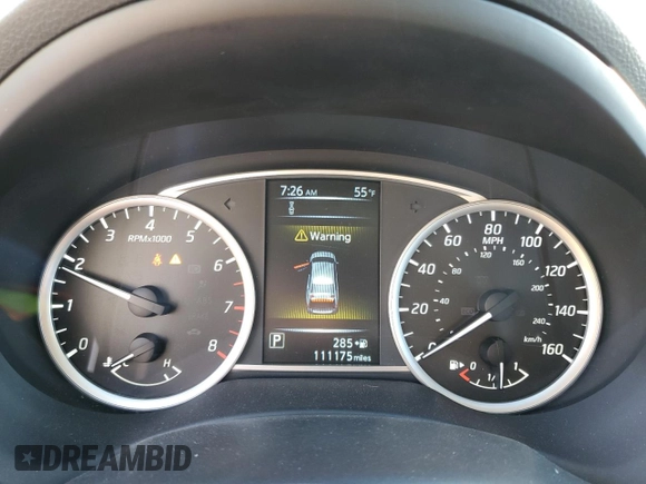 2018 Nissan Sentra SV with VIN 3N1AB7AP3JL655697, listed as a Copart auction lot 48708675 with 111,175 mi miles and Salvage Title. Bid and sale history available at carsss.com. Image 9.