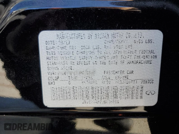 2018 Infiniti Q50 3.0t SPORT with VIN JN1EV7AR2JM435600, listed as a Copart auction lot 87513085 with 77,304 mi miles and Salvage Title. Bid and sale history available at carsss.com. Image 12.