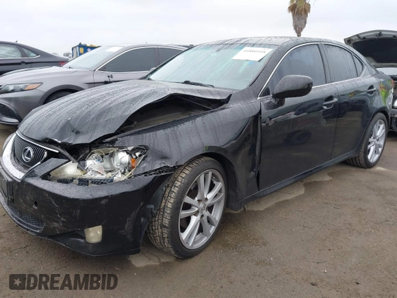 2007 Lexus IS 250 with VIN JTHBK262775030194, listed as a IAAI auction lot 41880918 with 159,521 mi miles and . Bid and sale history available at carsss.com. Image 2.