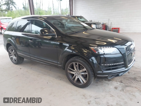 2015 Audi Q7 Premium Plus with VIN WA1LGAFE2FD020974, listed as a IAAI auction lot 42053103 with 107,013 mi miles and . Bid and sale history available at DreamBid. Image 1.