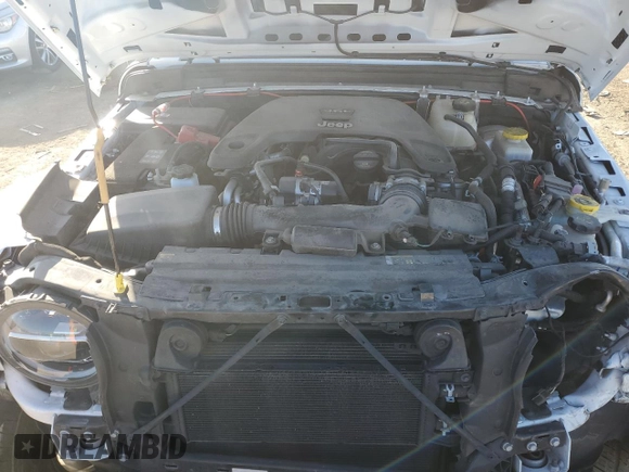 2020 Jeep Wrangler Unlimited Sahara Altitude with VIN 1C4HJXEG4LW314038, listed as a Copart auction lot 73728374 with 50,828 mi miles and Salvage title. Bid and sale history available at DreamBid. Image 12.