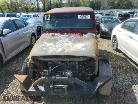 2012 Jeep Wrangler Sport с VIN 1C4AJWAG0CL284426, выставлен на аукционе Copart как лот 52247255 с пробегом Не указан миль и На запчасти • Non repairable. История ставок и продаж доступна на DreamBid. Изображение 5.