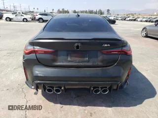 2021 BMW M4 with VIN WBS53AZ09MCF73467, listed as a Copart auction lot 72576704 with 15,437 mi miles and Salvage Title. Bid and sale history available at carsss.com. Image 6.