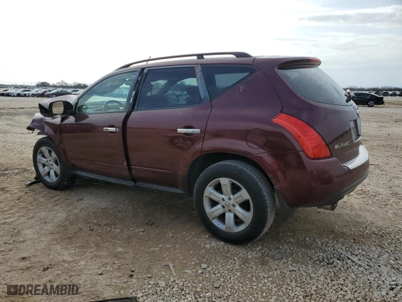 2007 Nissan Murano S with VIN JN8AZ08T07W527041, listed as a Copart auction lot 45359525 with 168,412 mi miles and Salvage Title. Bid and sale history available at carsss.com. Image 2.