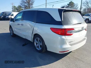2018 Honda Odyssey EX-L z VIN 5FNRL6H79JB014419, wystawiony jako IAAI lot #41654269 z przebiegiem 84 372 mil mil oraz . Historia ofert i sprzedaży dostępna na DreamBid. Obrazek 3.