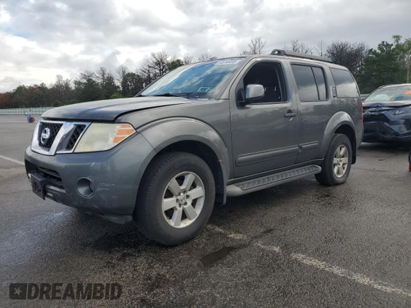 2008 Nissan Pathfinder SE with VIN 5N1AR18B58C634450, listed as a Copart auction lot 64618495 with 160,107 mi miles and Clean title. Bid and sale history available at DreamBid. Image 1.