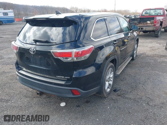 2015 Toyota Highlander Limited with VIN 5TDDKRFH6FS175940, listed as a IAAI auction lot 41933412 with 195,127 mi miles and . Bid and sale history available at DreamBid. Image 4.