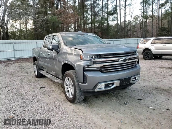 2019 Chevrolet Silverado 1500 High Country with VIN 3GCUYHED5KG141438, listed as a Copart auction lot 86626684 with 154,865 mi miles and Salvage Title. Bid and sale history available at carsss.com. Image 10.