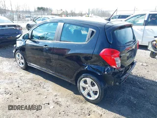 2020 Chevrolet Spark LS with VIN KL8CB6SA8LC477514, listed as a IAAI auction lot 41706916 with 76,672 mi miles. Bid and sale history available at carsss.com. Image 3.