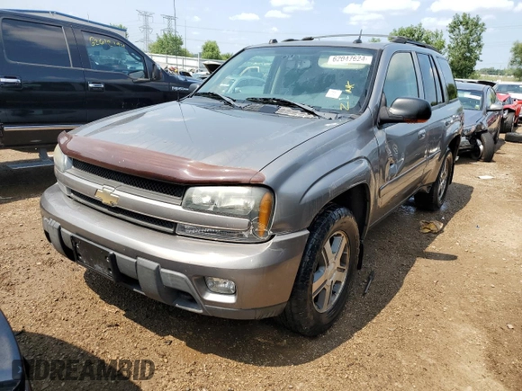 2005 Chevrolet TrailBlazer LT with VIN 1GNDT13S052378804, listed as a Copart auction lot 62047624 with 119,536 mi miles and Salvage Title. Bid and sale history available at DreamBid. Image 1.