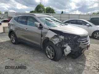 2017 Hyundai Santa Fe 2.4L with VIN 5XYZU3LB3HG387935, listed as a Copart auction lot 57442735 with 90,637 mi miles and Salvage title. Bid and sale history available at DreamBid. Image 4.