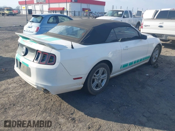 2013 Ford Mustang V6 with VIN 1ZVBP8EM7D5234320, listed as a IAAI auction lot 41512045 with 113,916 mi miles and . Bid and sale history available at DreamBid. Image 4.