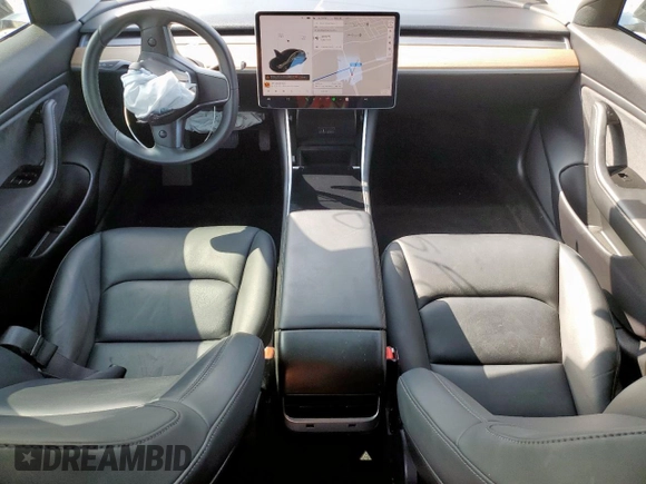 2019 Tesla Model 3 Mid Range with VIN 5YJ3E1EA9KF193033, listed as a Copart auction lot 51225195 with 72,722 mi miles and Salvage Title. Bid and sale history available at DreamBid. Image 8.