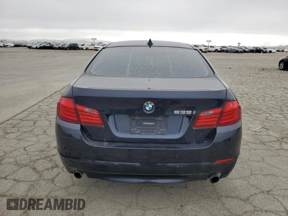 2011 BMW 5 Series 535i with VIN WBAFR7C59BC802691, listed as a Copart auction lot 53883385 with 213,933 mi miles and Salvage Title. Bid and sale history available at carsss.com. Image 6.