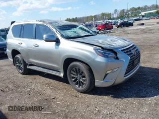 2021 Lexus GX with VIN JTJAM7BX6M5291573, listed as a IAAI auction lot 41872180 with 33,832 mi miles. Bid and sale history available at carsss.com. Image 1.