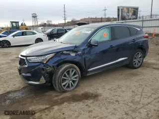 2020 Acura RDX w/Technology Pkg with VIN 5J8TC2H59LL007341, listed as a Copart auction lot 84537674 with 0 mi miles and Salvage Title. Bid and sale history available at carsss.com. Image 1.