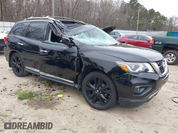 2017 Nissan Pathfinder SV with VIN 5N1DR2MN5HC679665, listed as a IAAI auction lot 41385888 with 104,498 mi miles and . Bid and sale history available at DreamBid. Image 1.