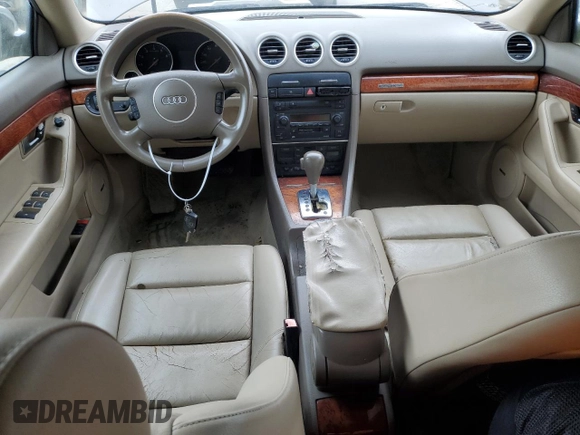 2005 Audi A4 3.0L with VIN WAUDT48H95K006723, listed as a Copart auction lot 51046784 with 148,948 mi miles and Clean Title. Bid and sale history available at carsss.com. Image 8.