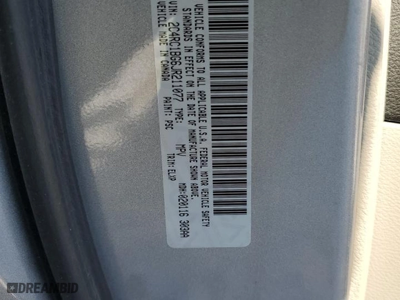 2018 Chrysler Pacifica Touring L with VIN 2C4RC1BG6JR211077, listed as a Copart auction lot 44997245 with NaN miles and Salvage Title. Bid and sale history available at carsss.com. Image 13.
