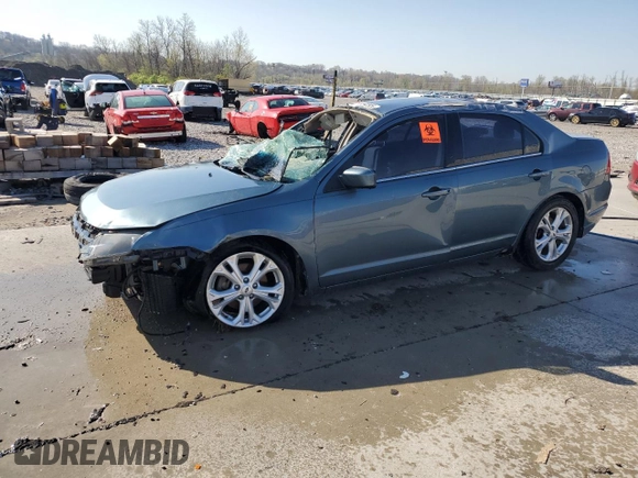 2012 Ford Fusion SE with VIN 3FAHP0HA0CR332350, listed as a Copart auction lot 51994095 with Not Provided miles and Salvage Title. Bid and sale history available at DreamBid. Image 1.