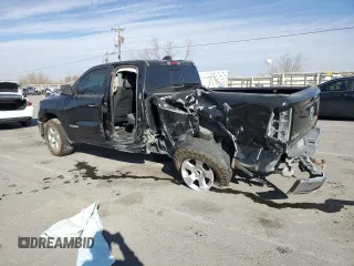 2020 Ram 1500 Big Horn with VIN 1C6RREBT2LN194482, listed as a Copart auction lot 45927605 with 64,308 mi miles and Salvage Title. Bid and sale history available at carsss.com. Image 2.