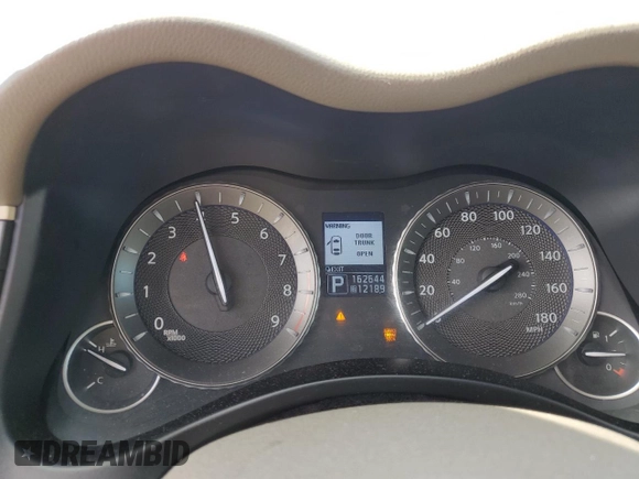 2013 Infiniti M37 with VIN JN1BY1AR8DM600853, listed as a Copart auction lot 79436804 with 162,644 mi miles and Salvage Title. Bid and sale history available at carsss.com. Image 9.