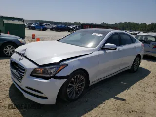 2015 Hyundai Genesis 3.8L with VIN KMHGN4JE4FU100357, listed as a Copart auction lot 68317214 with 89,137 mi miles and Salvage Title. Bid and sale history available at carsss.com. Image 1.