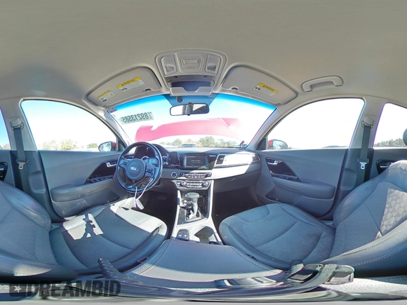 2017 Kia Niro Touring Launch Edition with VIN KNDCC3LC6H5055773, listed as a Copart auction lot 89213585 with 102,133 mi miles and Salvage Title. Bid and sale history available at carsss.com. Image 12.