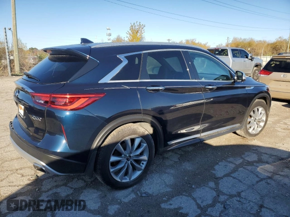 2021 Infiniti QX50 Essential z VIN 3PCAJ5CB6MF112594, wystawiony jako Copart lot #78611264 z przebiegiem 69 491 mil mil oraz Szkoda całkowita • Salvage title. Historia ofert i sprzedaży dostępna na DreamBid. Obrazek 3.