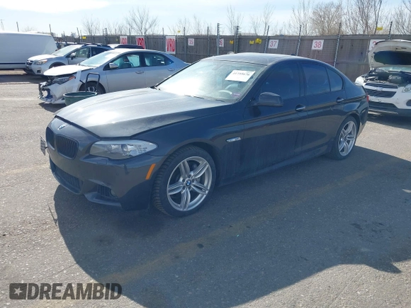 2013 BMW 5 Series 535i xDrive with VIN WBAFU7C51DDU74467, listed as a IAAI auction lot 41755676 with 226,245 mi miles and . Bid and sale history available at carsss.com. Image 2.
